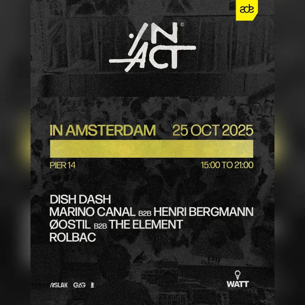IN ACT ADE: Dish Dash, Marino Canal B2B Henri Bergmann, Oostil B2B The Element, Rolbac